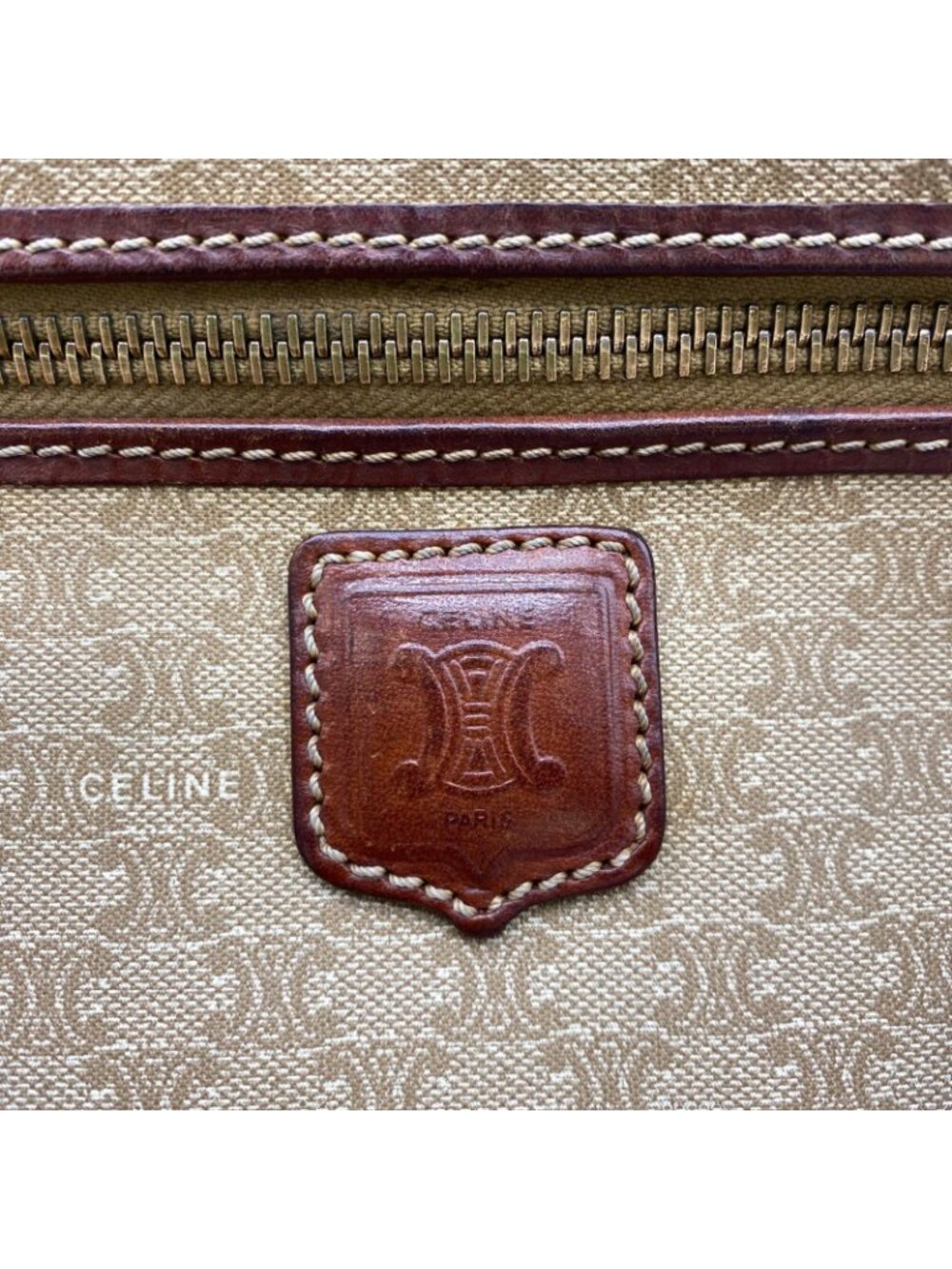 Celine Shoulder Bag Pochette White Macadam Travel - Picture 11 of 15